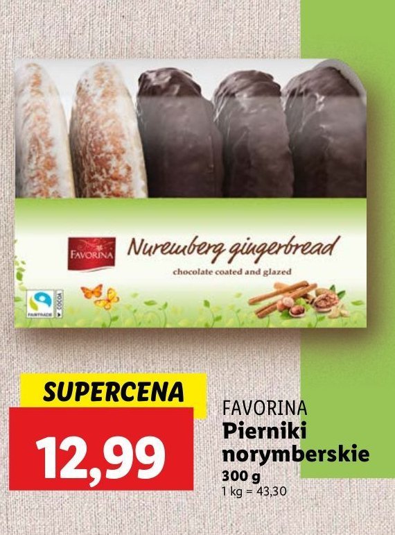 Pierniki norymberskie Favorina promocja w Lidl