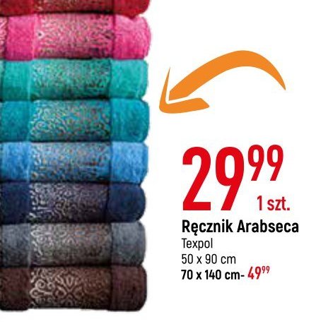 R臋cznik arabesca 50 x 90 cm Texpol promocja