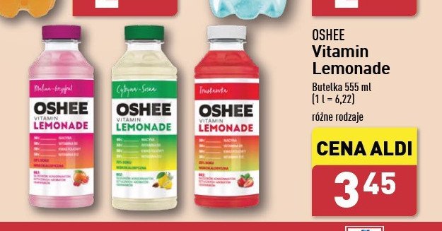 Napój malina i grejpfrut Oshee vitamin lemonade promocja