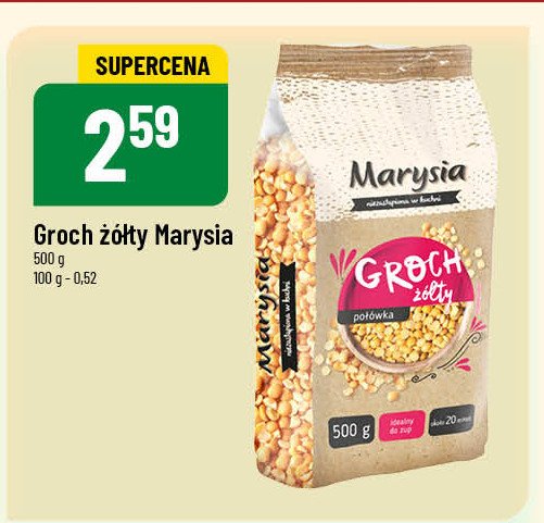 Groch żółty połówki Marysia promocja