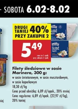 Filety śledziowe w sosie śmietanowym Marinero promocja