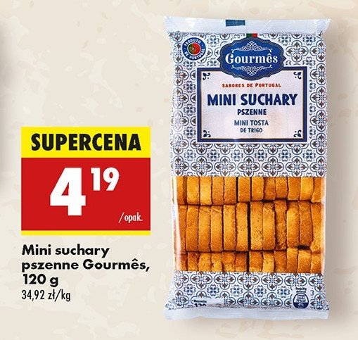 Mini suchary pszenne Gourmes promocja