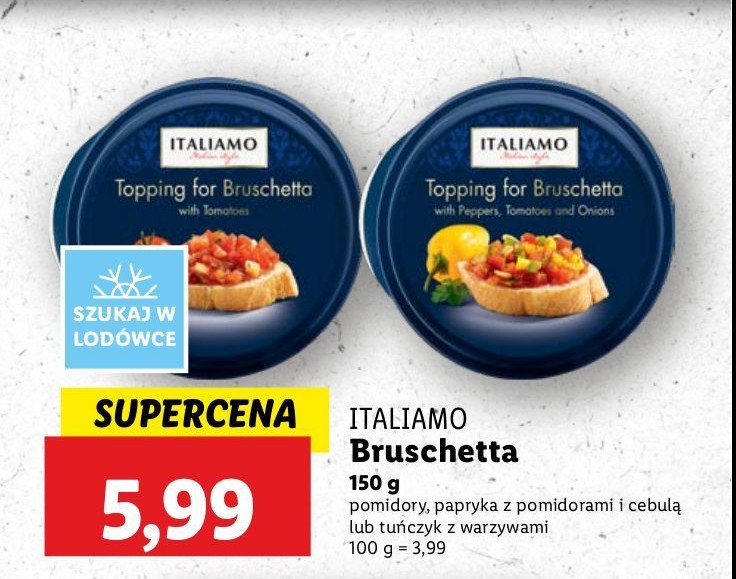 Mieszanka warzyw bruschetta Italiamo promocja w Lidl