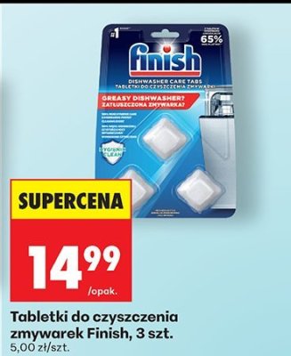 Tabletki do czyszczenia zmywarek Finish, 3 szt. promocja w Biedronka