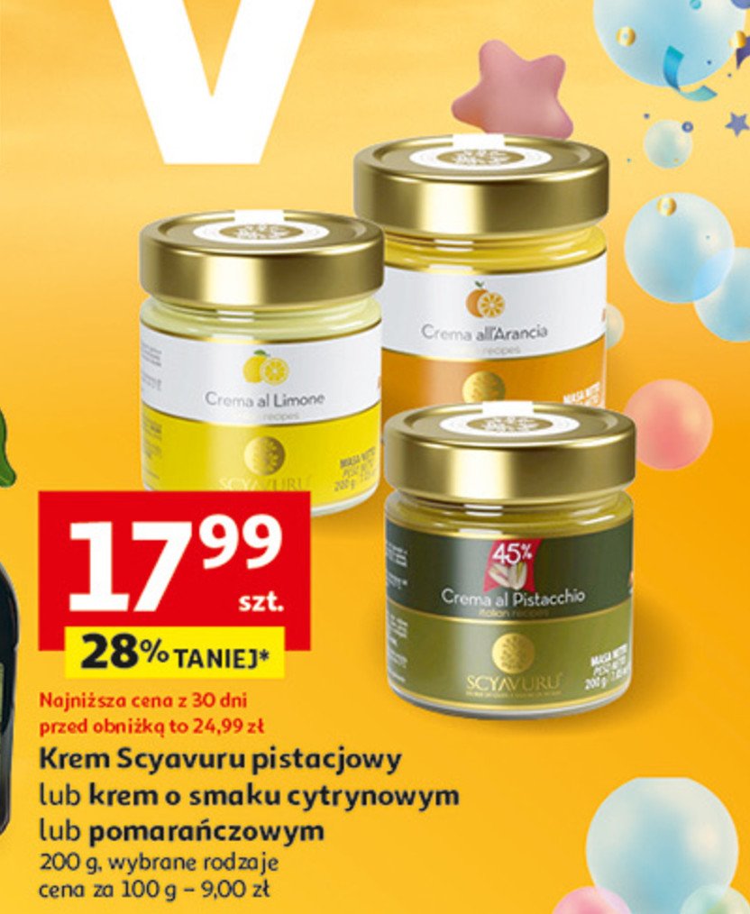Krem z pistacji SCYAVURU promocja w Auchan