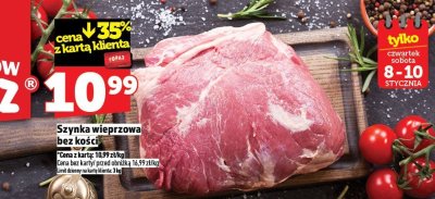 Szynka wieprzowa bez kości promocja w TOPAZ