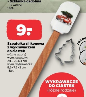Szpatułka silikonowa z wykrawaczem, różne wzory promocja w Netto