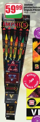 Zestaw pirotechniczny fajerwerki Impuls PXZ205 promocja w Dino