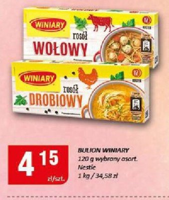 Bulion Winiary wołowy lub drobiowy promocja w Chorten
