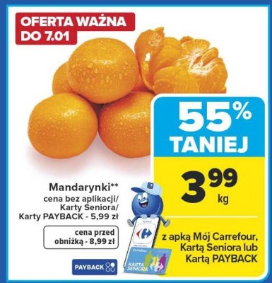 Mandarynki promocja w Carrefour