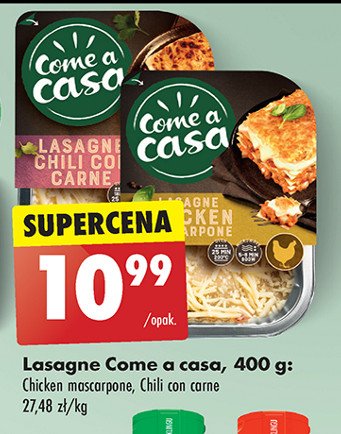 Lasange chicken mascarpone Come a casa promocja w Biedronka