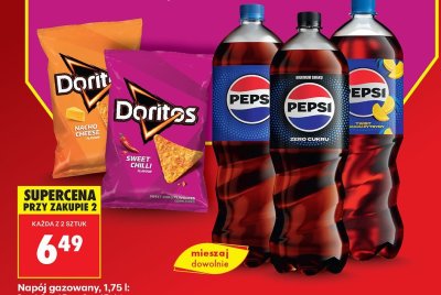 Napój gazowany Pepsi Twist 1,75l promocja w Biedronka