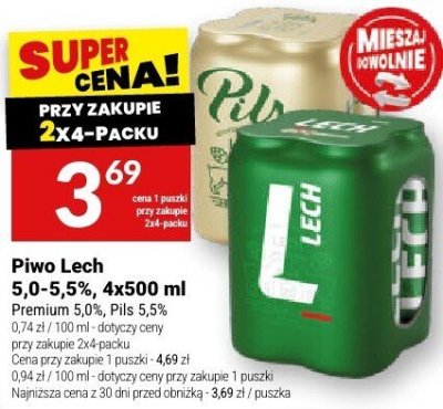 Piwo Lech 5,0-5,5% promocja w Twój Market