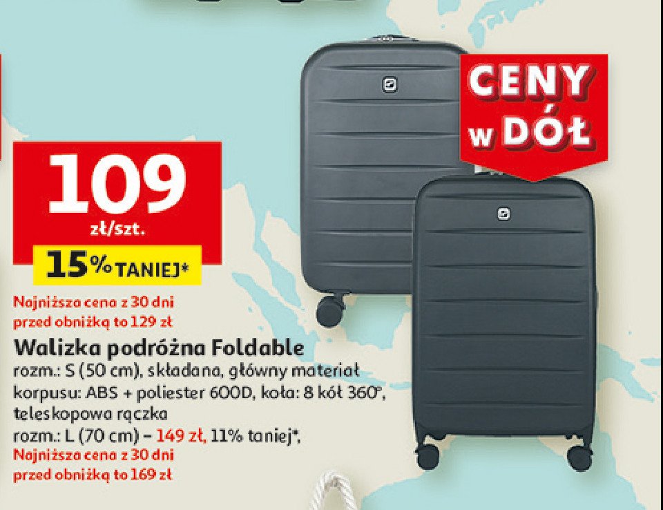 Walizka foldable 70 cm Airport promocja