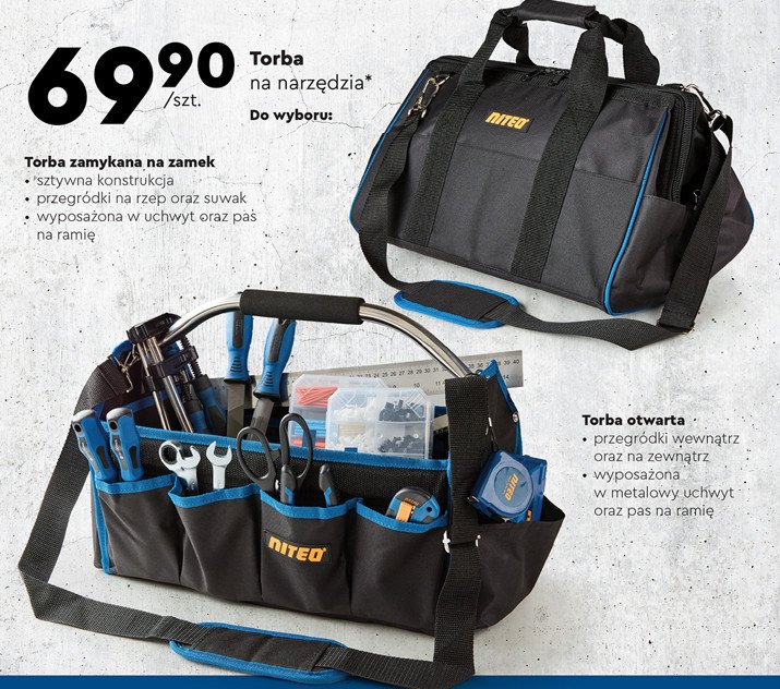 Torba narz臋dziowa zamykana na zamek Niteo tools promocja