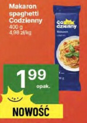Makaron spaghetti Codzienny promocja w Delikatesy Centrum