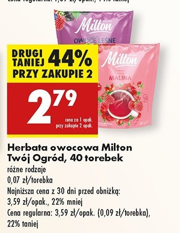 Herbata owocowa dzika róża Twój ogród promocja w Biedronka