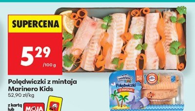 Polędwiczki z mintaja Marinero Kids promocja w Biedronka