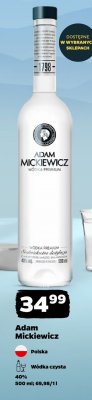 Wódka Adam Mickiewicz promocja w Netto