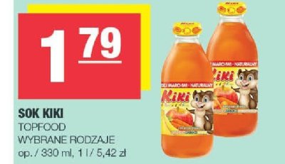 Sok Kiki TopFood wybrane rodzaje promocja w SPAR