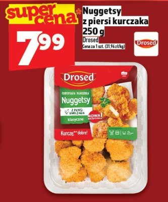 Nuggetsy z piersi kurczaka 250 g Drosed promocja w TOPAZ