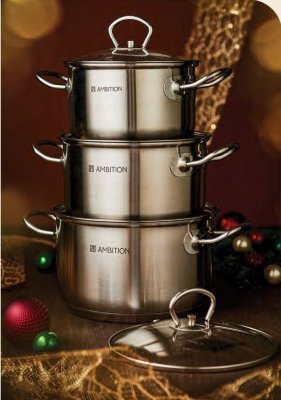 Zestaw garnków, 6 elementów promocja w Dino