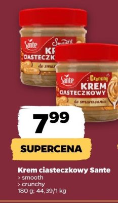 Krem ciasteczkowy Sante - smooth / crunchy promocja w Netto