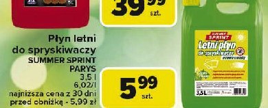 P艂yn do spryskiwaczy letni SUMMER SPRINT promocja