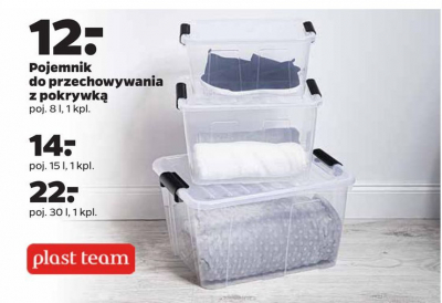 Pojemnik plastikowy 15 l Plast team promocja