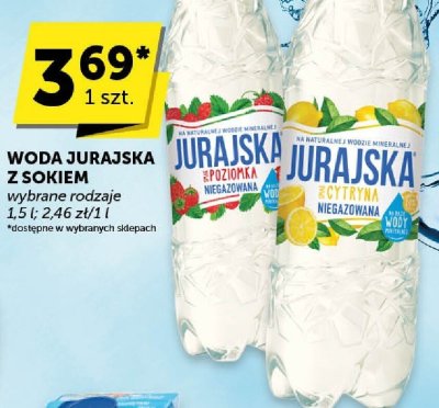 Woda Jurajska z sokiem poziomka promocja w Euro Sklep