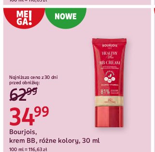 Krem bb 02 medium Bourjois promocja w Rossmann