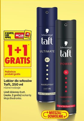 Lakier do włosów Taft Power, 250 ml promocja w Biedronka
