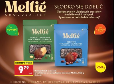 Orzeszki arachidowe w mlecznej czekoladzie Meltie promocja