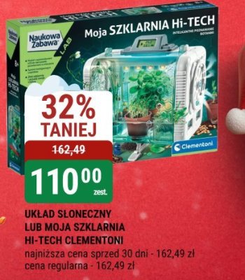 Układ słoneczny lub moja szklarnia Hi-Tech Clementoni promocja w bi1
