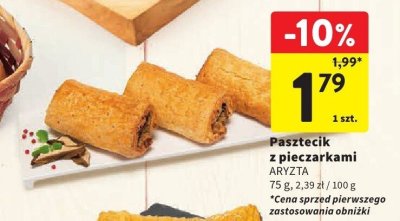 Pasztecik z pieczarkami ARYZTA promocja w Intermarche