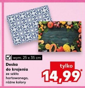 Deska do krojenia 25 x 35 cm promocja w Kaufland