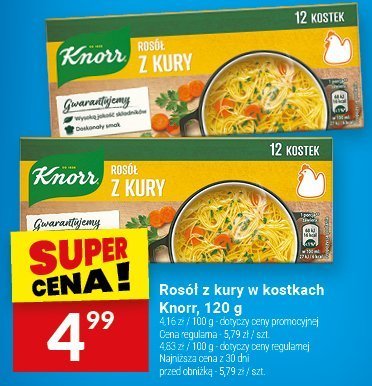 Rosół z kury w kostkach Knorr promocja w Twój Market