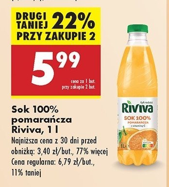 Sok pomarańczowy Riviva promocja