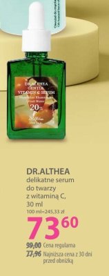 DR.ALTHEA delikatne serum do twarzy z witaminą C 30 ml promocja w Hebe