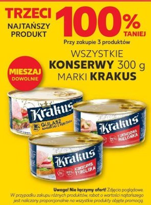 Konserwy 300 g marki KRAKUS promocja w Kaufland
