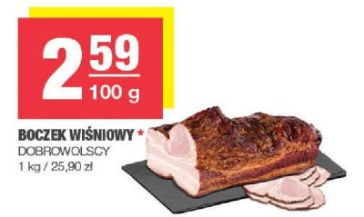 Boczek wiśniowy Dobrowolscy promocja w SPAR