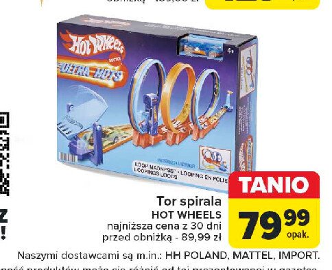 Tor spirala Hot wheels promocja w Carrefour Market