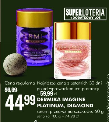 Serum przeciwzmarszczkowe do twarzy Dermika imagine diamond skin promocja