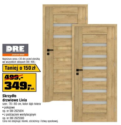 Drzwi skrzydło Livia promocja w OBI