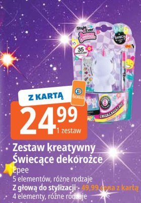 Zestaw kreatywny Świecące dekoroze promocja w Leclerc