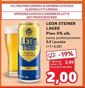 Piwo Leonsteiner premium lager promocja