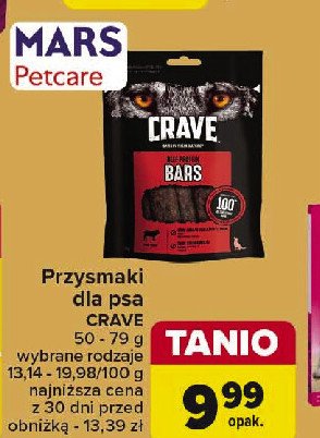 Mięsne przekąski z wołowiną Crave promocja