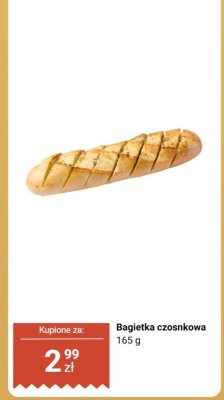 Bagietka czosnkowa promocja w Biedronka