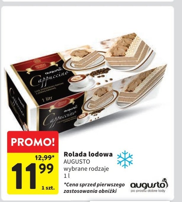 Rolada lodowa cappuccino Augusto promocja