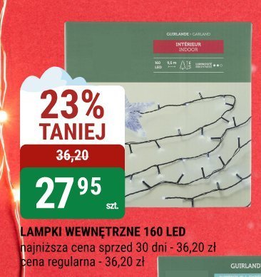 Lampki wewnętrzne 160 LED promocja w bi1